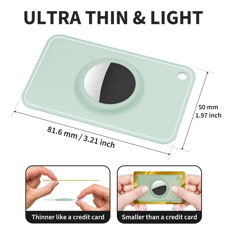 XDcase 초슬림 지갑 카드 디자인 TPU 보호 케이스, AirTag 2세대 / 1세대용