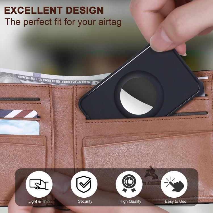 XDcase 초슬림 지갑 카드 디자인 TPU 보호 케이스, AirTag 2세대 / 1세대용