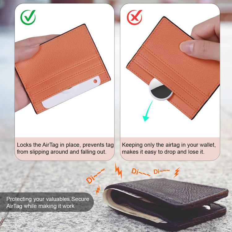 XDcase 초슬림 지갑 카드 디자인 TPU 보호 케이스, AirTag 2세대 / 1세대용