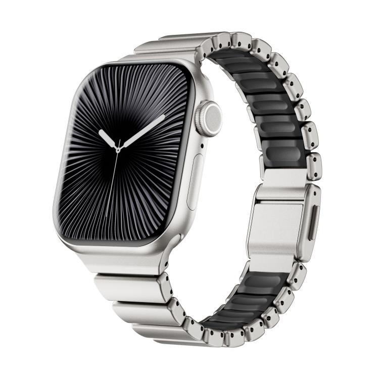 원 비드 허리 스테인리스 스틸 노먼 버클 자석 시계줄, 애플 워치 46mm / 49mm / 45mm / 44mm용, 애플 워치 42mm / 41mm / 40mm / 38mm용