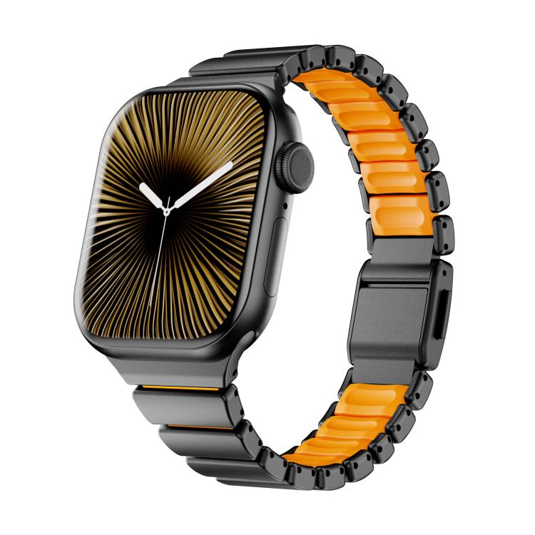 원 비드 허리 스테인리스 스틸 노먼 버클 자석 시계줄, 애플 워치 46mm / 49mm / 45mm / 44mm용, 애플 워치 42mm / 41mm / 40mm / 38mm용