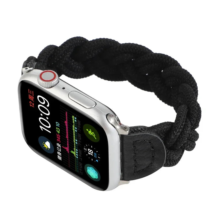 탄력성 짜임 시계줄 Apple Watch 시리즈 6 & SE & 5 & 4 40mm / 3 & 2 & 1 38mm용, 160mm