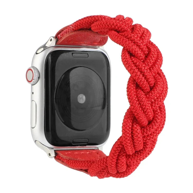 탄력성 짜임 시계줄 Apple Watch 시리즈 6 & SE & 5 & 4 40mm / 3 & 2 & 1 38mm용, 160mm