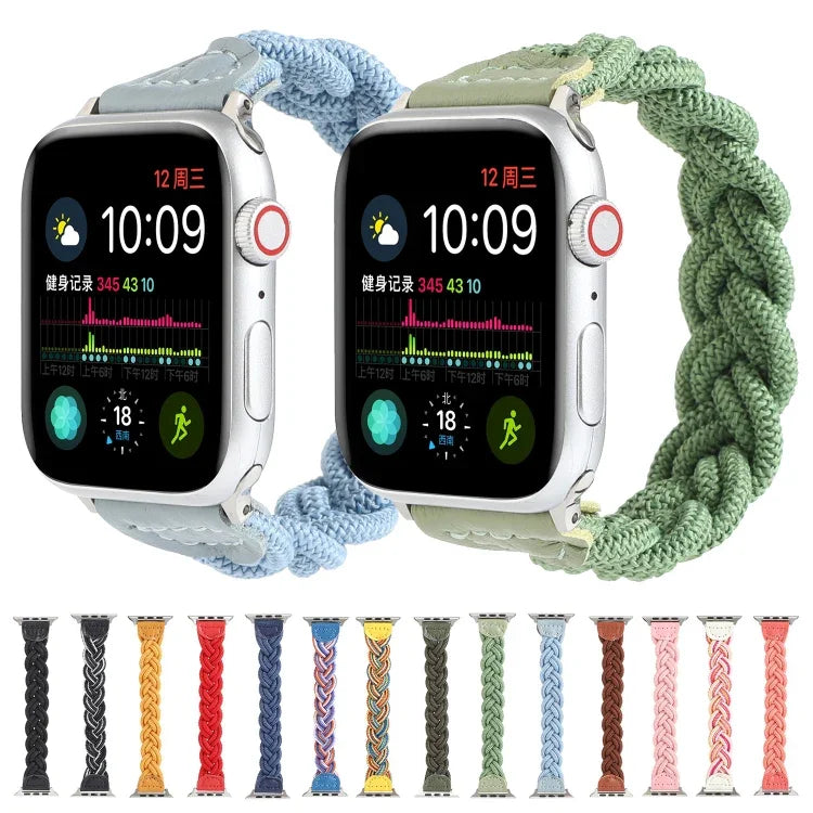 탄력성 짜임 시계줄 Apple Watch 시리즈 6 & SE & 5 & 4 44mm / 3 & 2 & 1 42mm용, 160mm
