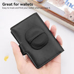 XDcase 탄력성 원단 뒷면 접착 카드 디자인 보호 케이스, AirTag 2세대 / 1세대용