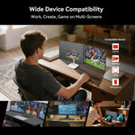 Blackview DCM6 14인치 듀얼 스크린 휴대용 노트북 확장 모니터 및 스탠드, DCM6