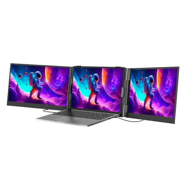 Blackview DCM8 15.3인치 듀얼 디스플레이 휴대용 노트북 LCD 모니터 확장기 및 스탠드, DCM8