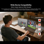 Blackview DCM8 15.3인치 듀얼 디스플레이 휴대용 노트북 LCD 모니터 확장기 및 스탠드, DCM8