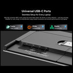 Blackview DCM8 15.3인치 듀얼 디스플레이 휴대용 노트북 LCD 모니터 확장기 및 스탠드, DCM8