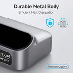 YMX-LCD405W 405W 3xType-C 및 2xUSB GaN 스마트 디지털 디스플레이 다기능 충전기, AU 플러그, EU 플러그, UK 플러그, US 플러그