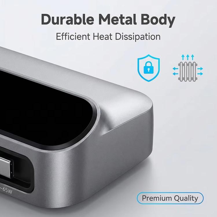 YMX-LCD470W 470W 3xType-C 및 2xUSB GaN 스마트 디지털 디스플레이 다기능 충전기, Type-C 수납 케이블 포함, AU 플러그, EU 플러그, UK 플러그, US 플러그