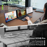 Blackview DCM8 Pro 14-17.3인치 노트북용 15.3인치 듀얼 스크린 휴대용 확장 모니터