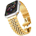 메탈 5바트 교체용 스틸 스트랩 시계줄, Apple Watch Ultra 49mm / 시리즈 8&7 45mm / SE 2&6&SE&5&4 44mm / 3&2&1 42mm용, Apple Watch 시리즈 8&7 41mm / SE 2&6&SE&5&4 40mm / 3&2&1 38mm용