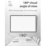 Simple Folding High Density Polyester Projector Film Curtain, 60 inch (4:3) Projection Area: 120x90cm, 72 inch (16:9) Projection Area: 159x90cm, 72 inch (4:3) Projection Area: 146x110cm, 84 inch (16:9) Projection Area: 186x105cm                        ...