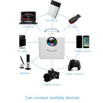 Q2 LED 1080P 미니 휴대용 프로젝터 어린이용 프로젝터, EU 플러그, US 플러그, UK 플러그, AU 플러그