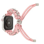 꼬임 우산 코드 스트랩, Apple 시리즈 7 41mm / 6 & SE & 5 & 4 40mm / 3 & 2 & 1 38mm용, Apple 시리즈 7 45mm / 6 & SE & 5 & 4 44mm / 3 & 2 & 1 42mm용
