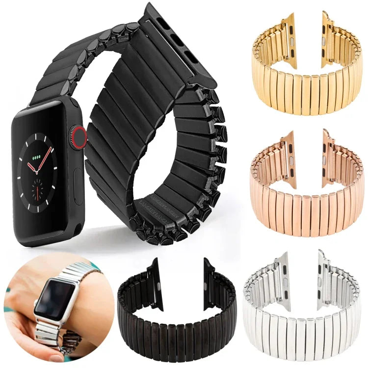 탄력 알루미늄 시계줄, Apple Watch 시리즈 7 41mm / 6 & SE & 5 & 4 40mm / 3 & 2 & 1 38mm용, Apple Watch 시리즈 8&7 41mm / SE 2&6&SE&5&4 40mm / 3&2&1 38mm용, Apple Watch Ultra 49mm / 시리즈 8&7 45mm / SE 2&6&SE&5&4 44mm / 3&2&1 42mm용