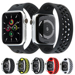 탄력 실리콘 시계줄, Apple Watch 시리즈 6 & SE & 5 & 4 40mm / 3 & 2 & 1 38mm용, 135mm (블랙 옐로우), 135mm (블랙 그레이), 150mm (레드 블랙)