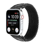 나일론 + 가죽 꼬임 시계줄, Apple Watch 시리즈 6 & SE & 5 & 4 44mm / 3 & 2 & 1 42mm용, S, M, L
