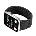 나일론 + 가죽 꼬임 시계줄, Apple Watch 시리즈 6 & SE & 5 & 4 44mm / 3 & 2 & 1 42mm용, S, M, L