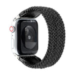 나일론 + 가죽 꼬임 시계줄, Apple Watch 시리즈 6 & SE & 5 & 4 44mm / 3 & 2 & 1 42mm용, S, M, L