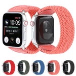 나일론 + 가죽 꼬임 시계줄, Apple Watch 시리즈 6 & SE & 5 & 4 44mm / 3 & 2 & 1 42mm용, S, M, L