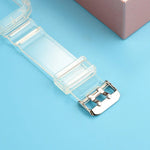 Transparent TPU Integrated Replacement Watch Strap, For Apple Watch Series 8&7 41mm / SE 2&6&SE&5&4 40mm / 3&2&1 38mm, For Apple Watch Series 7 41mm / 6 & SE & 5 & 4 40mm / 3 & 2 & 1 38mm                                                                 ...