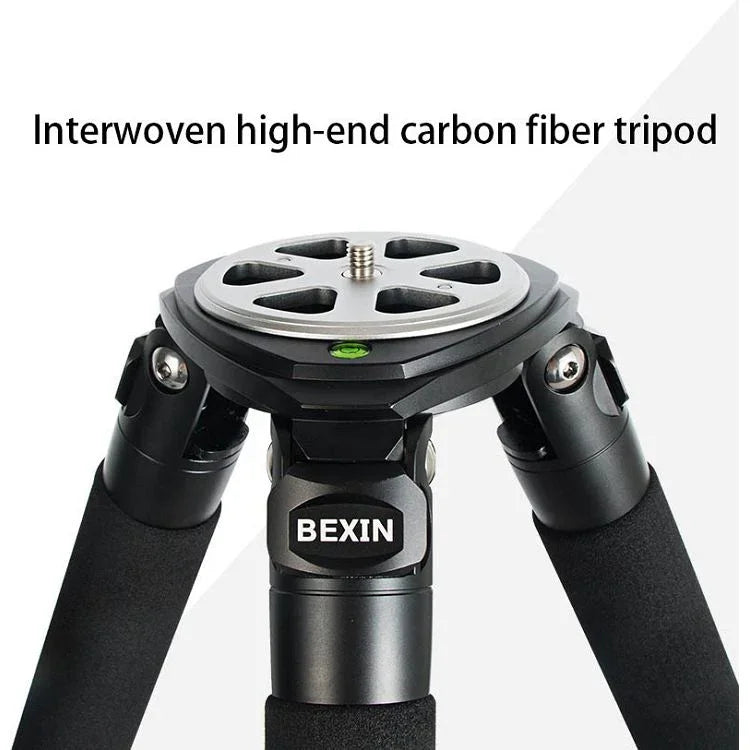 BEXIN ST424C 견고한 캠코더 사진용 카본 파이버 대형 삼각대, 최대 튜브 지름: 40mm, ST424C