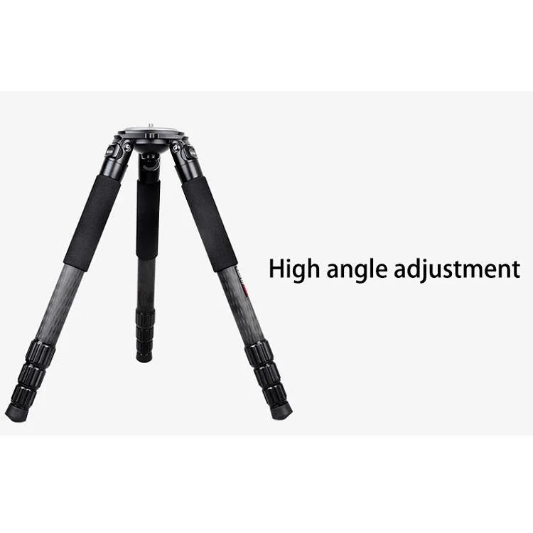 BEXIN ST424C 견고한 캠코더 사진용 카본 파이버 대형 삼각대, 최대 튜브 지름: 40mm, ST424C