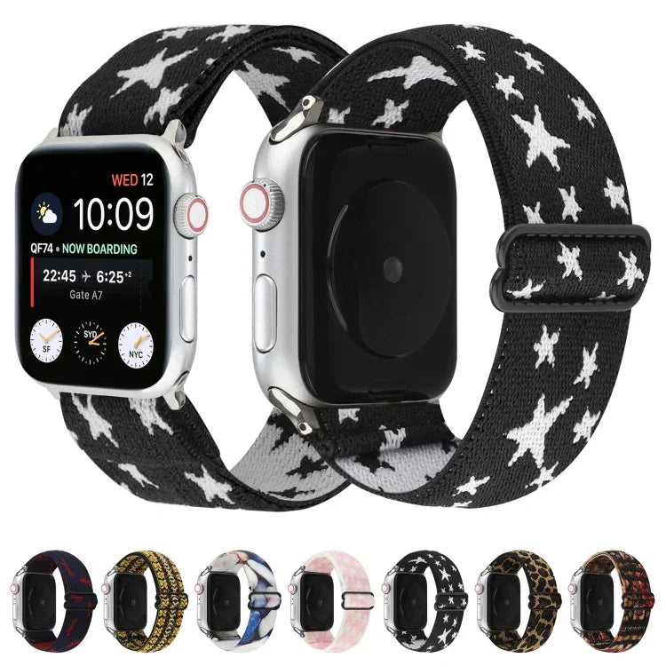 에스닉 스타일 버클 시계줄, Apple Watch 시리즈 6 & SE & 5 & 4 40mm / 3 & 2 & 1 38mm용, Apple Watch 시리즈 7 41mm / 6 & SE & 5 & 4 40mm / 3 & 2 & 1 38mm용