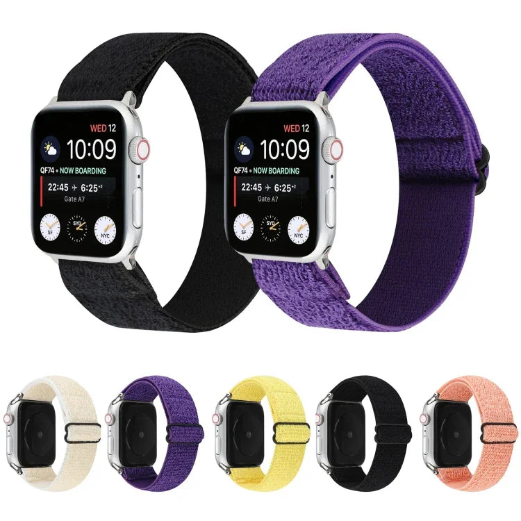 단색 나일론 시계줄, Apple Watch 시리즈 6 & SE & 5 & 4 40mm / 3 & 2 & 1 38mm용, Apple Watch 시리즈 7 41mm / 6 & SE & 5 & 4 40mm / 3 & 2 & 1 38mm용