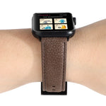 리치 텍스처 천연 가죽 시계줄, Apple Watch 시리즈 6 & SE & 5 & 4 40mm / 3 & 2 & 1 38mm용, Apple Watch 시리즈 7 41mm / 6 & SE & 5 & 4 40mm / 3 & 2 & 1 38mm용