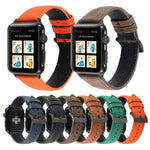리치 텍스처 천연 가죽 시계줄, Apple Watch 시리즈 6 & SE & 5 & 4 40mm / 3 & 2 & 1 38mm용, Apple Watch 시리즈 7 41mm / 6 & SE & 5 & 4 40mm / 3 & 2 & 1 38mm용