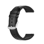 22mm Silicone Leather Replacement Strap Watchband for Huawei Watch GT 2 46mm, For Huawei Watch GT 2 46mm