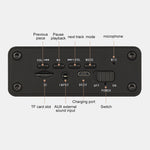 W5C 서브우퍼 우드 클락 블루투스 스피커, TF 카드 및 3.5mm AUX 지원, 브라운 우드, 옐로우 우드
