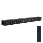 D90 서브우퍼 원목 블루투스 4.2 스피커 리모컨 포함, TF 카드 & 3.5mm AUX 동축 & 광섬유 & U 디스크 지원, D90+ 서브우퍼