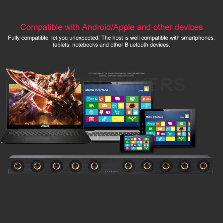 D90 서브우퍼 원목 블루투스 4.2 스피커 리모컨 포함, TF 카드 & 3.5mm AUX 동축 & 광섬유 & U 디스크 지원, D90+ 서브우퍼