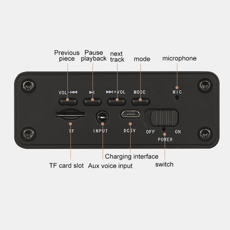 M5 서브우퍼 원목 블루투스 4.2 스피커, TF 카드 & 3.5mm AUX & FM 지원