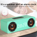 M5 서브우퍼 원목 블루투스 4.2 스피커, TF 카드 & 3.5mm AUX & FM 지원