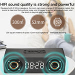 M5 서브우퍼 원목 블루투스 4.2 스피커, TF 카드 & 3.5mm AUX & FM 지원
