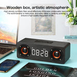 M5 서브우퍼 원목 블루투스 4.2 스피커, TF 카드 & 3.5mm AUX & FM 지원