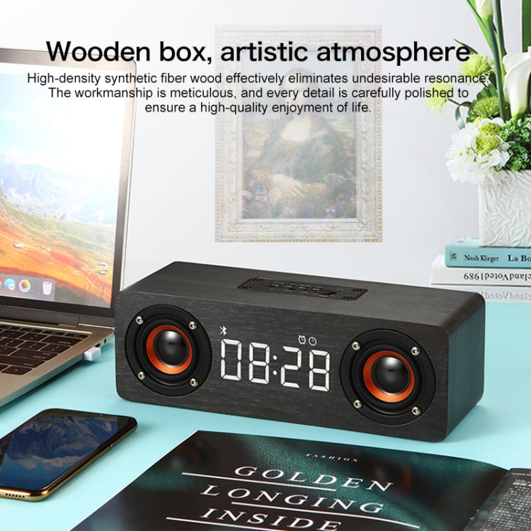 M5 서브우퍼 원목 블루투스 4.2 스피커, TF 카드 & 3.5mm AUX & FM 지원
