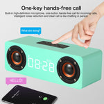 M5 서브우퍼 원목 블루투스 4.2 스피커, TF 카드 & 3.5mm AUX & FM 지원