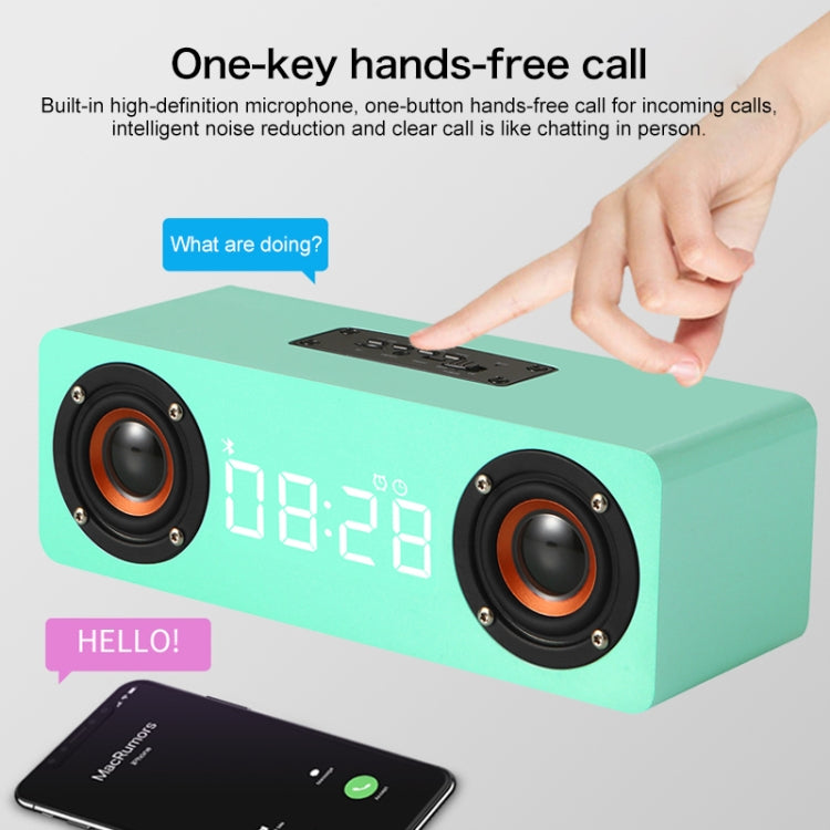 M5 서브우퍼 원목 블루투스 4.2 스피커, TF 카드 & 3.5mm AUX & FM 지원