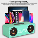 M5 서브우퍼 원목 블루투스 4.2 스피커, TF 카드 & 3.5mm AUX & FM 지원