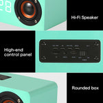 M5 서브우퍼 원목 블루투스 4.2 스피커, TF 카드 & 3.5mm AUX & FM 지원