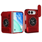 Lens Sliding Window Multifunctional Magnetic Shockproof Phone Case, For iPhone Duo
