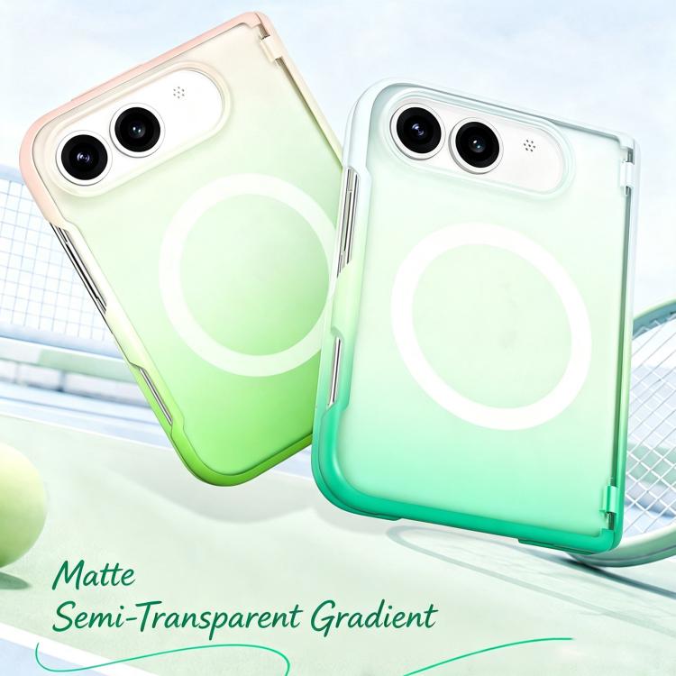 Macaron Gradient Magnetic PC Foldable Phone Case, For iPhone Duo