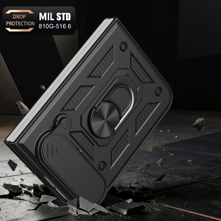 Sliding Camera Cover Design TPU+PC Phone Case, For iPhone Duo