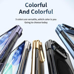 Clear Plated Magnetic Integrated Film Phone Case, For iPhone Duo
